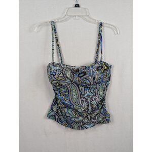 Tommy Bahama Paisley Print Tankini Swim Top Women's Size Medium